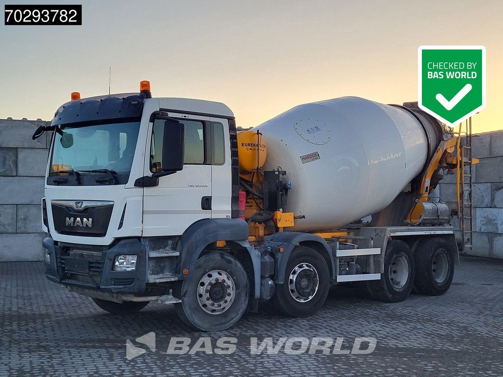 MAN TGS 32.420 8X4 9m3 Stetter Mixer Steel Suspension Automatic Euro 6