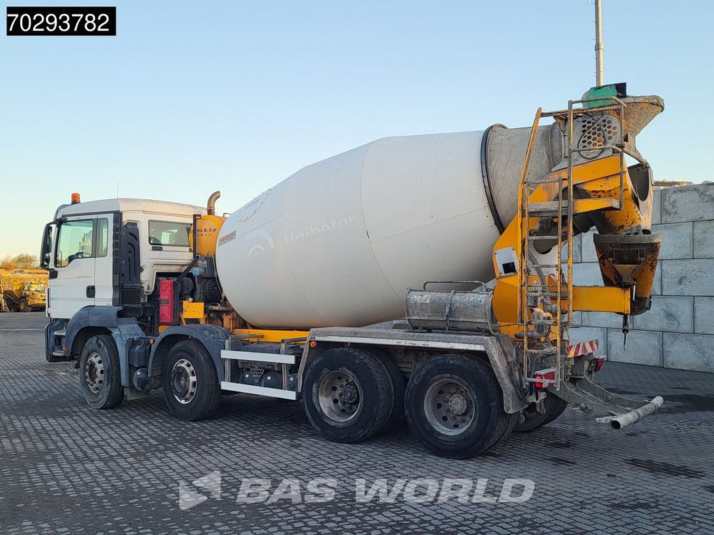 MAN TGS 32.420 8X4 9m3 Stetter Mixer Steel Suspension Automatic Euro 6