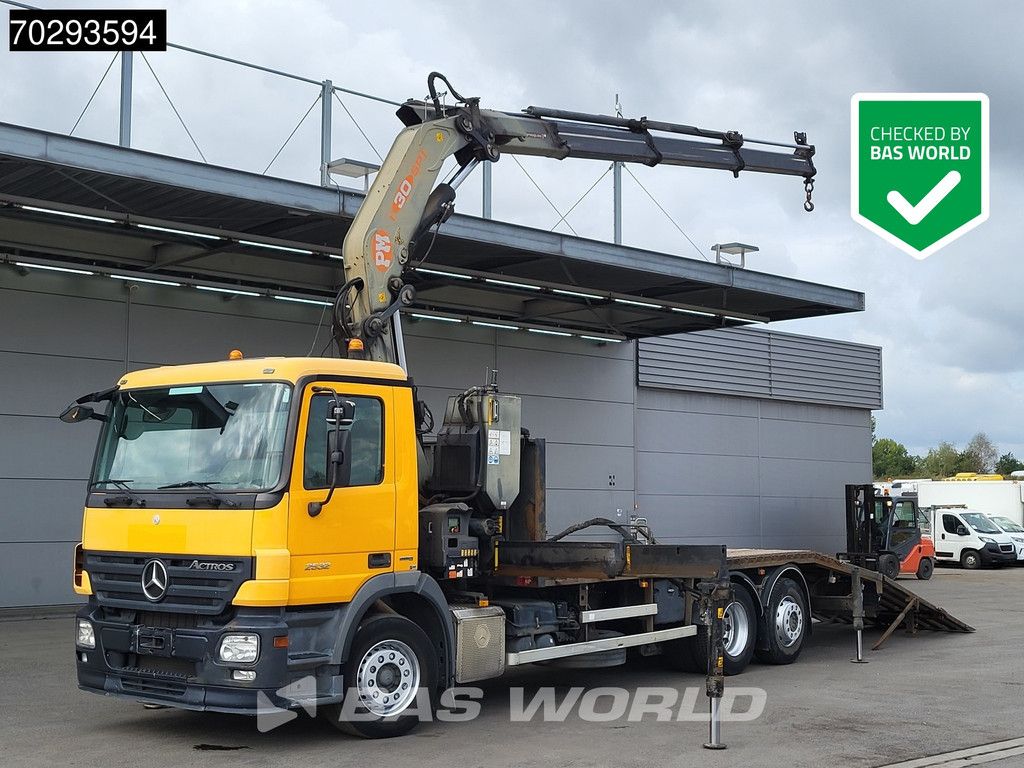 Mercedes Actros 2532 6X2 PM 30 T/M Crane Winch Remote Lift+Steering Axle 3-Pedals