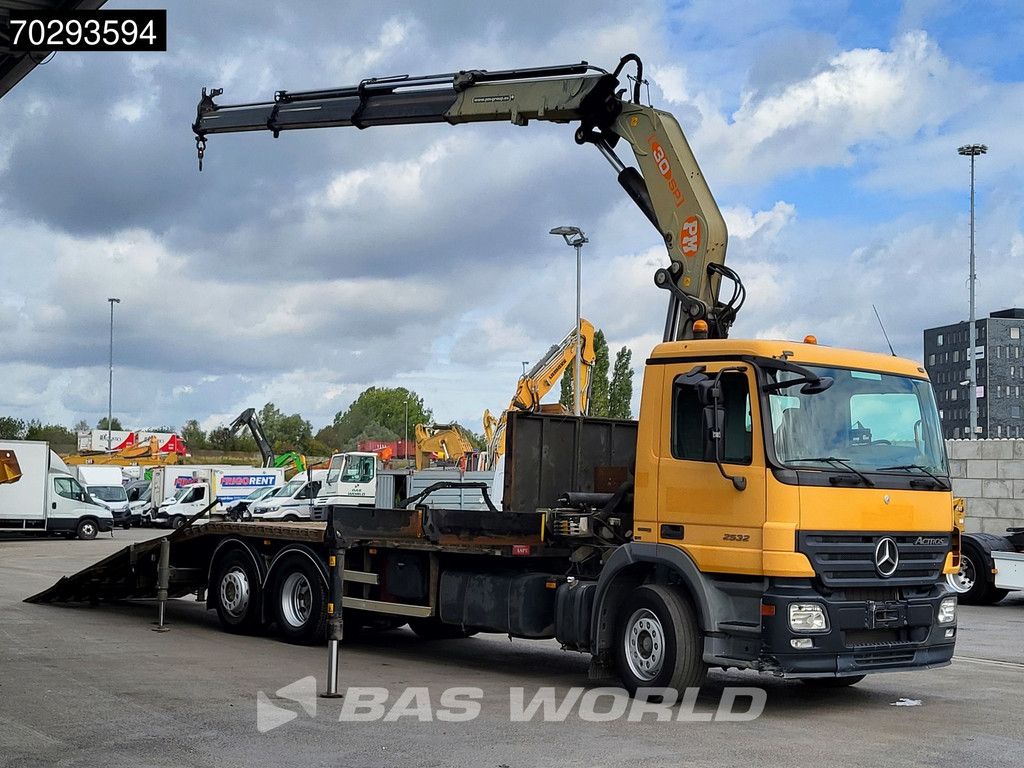 Mercedes Actros 2532 6X2 PM 30 T/M Crane Winch Remote Lift+Steering Axle 3-Pedals