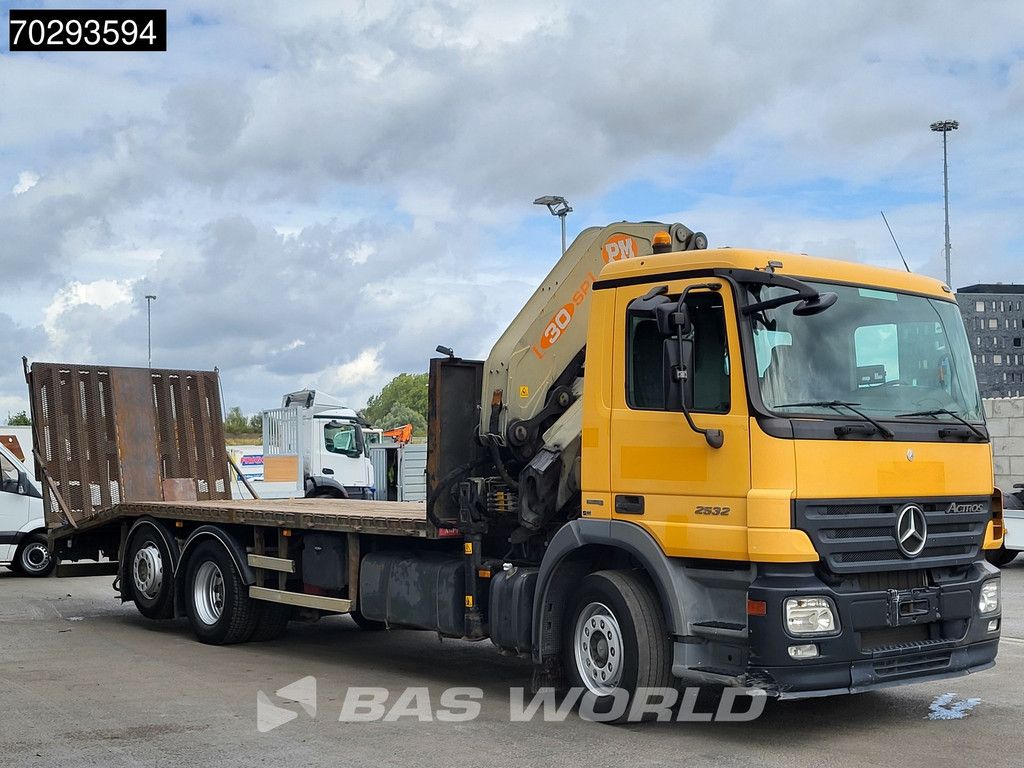 Mercedes Actros 2532 6X2 PM 30 T/M Crane Winch Remote Lift+Steering Axle 3-Pedals