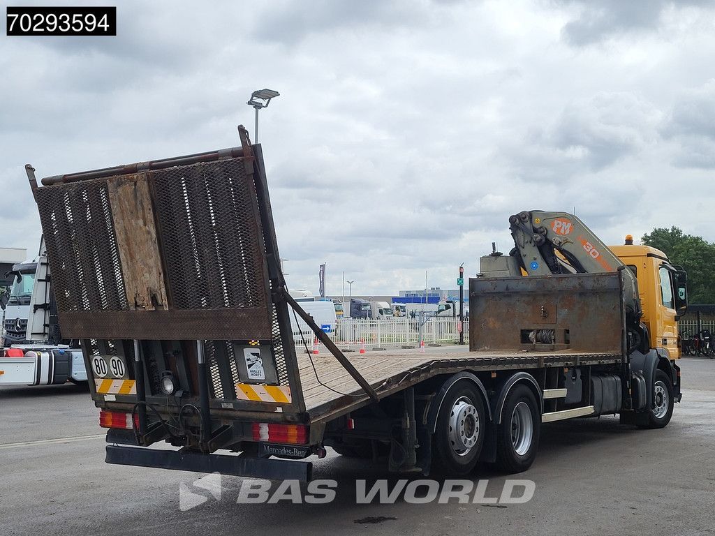 Mercedes Actros 2532 6X2 PM 30 T/M Crane Winch Remote Lift+Steering Axle 3-Pedals