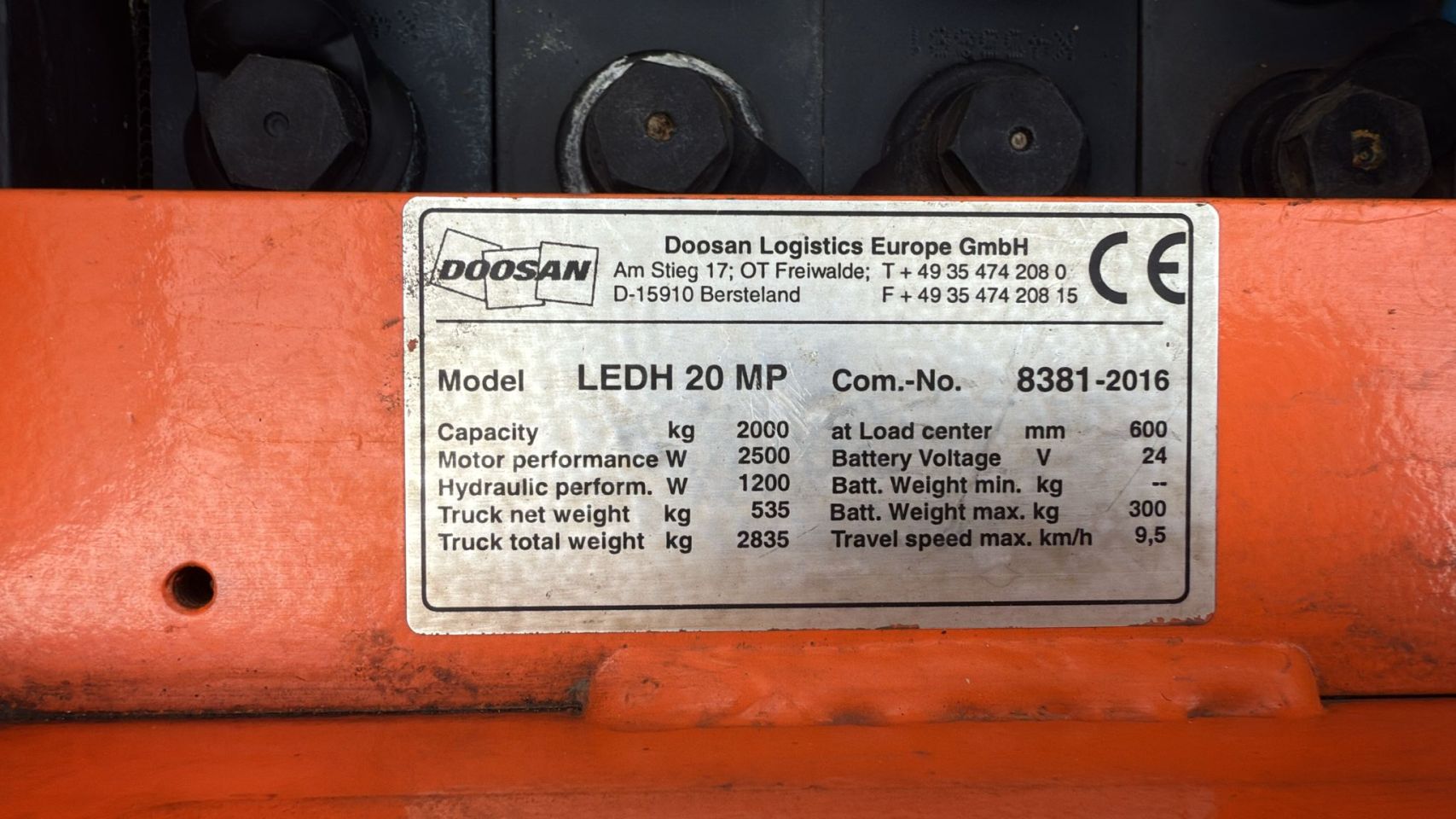 Doosan Pallet Truck LEDH 20 MP