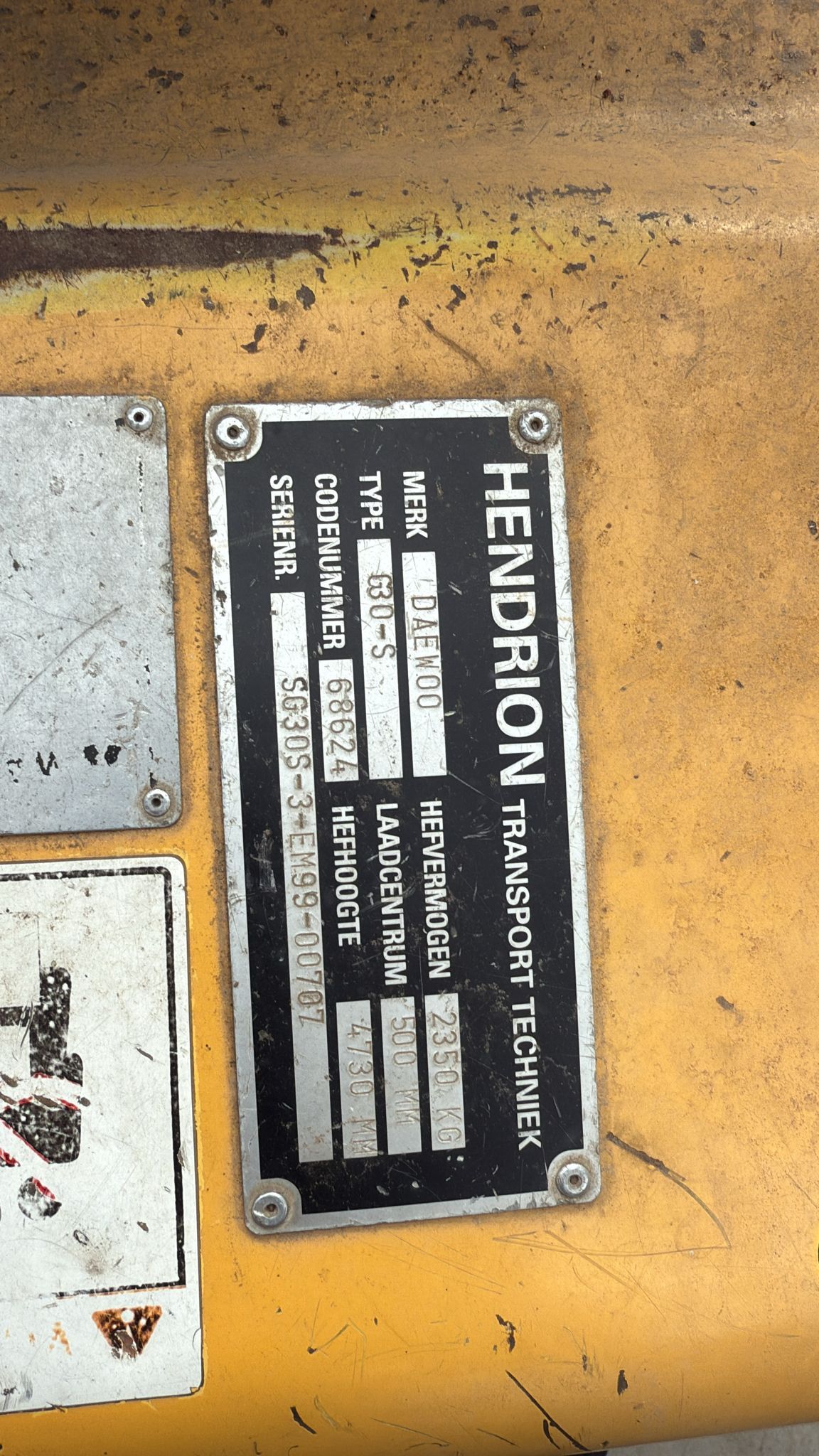 Heftruck Daewoo G30S