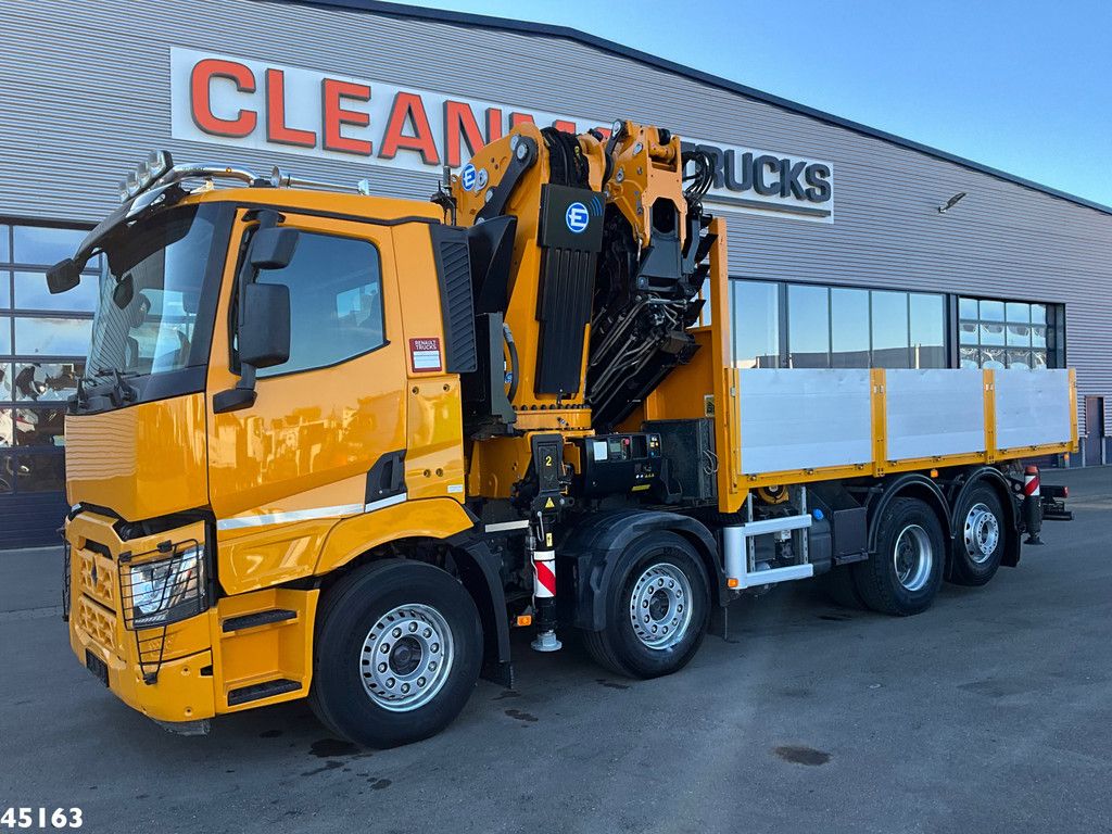 Renault C 380 8x2 Euro 6 Effer 95 Tonmeter laadkraan + Fly-Jib Just 39.453 km!