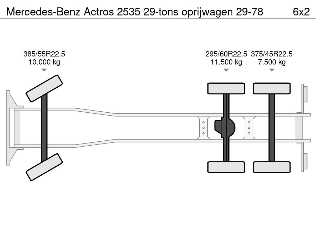 Mercedes-Benz Actros 2535 29-tons oprijwagen 29-78