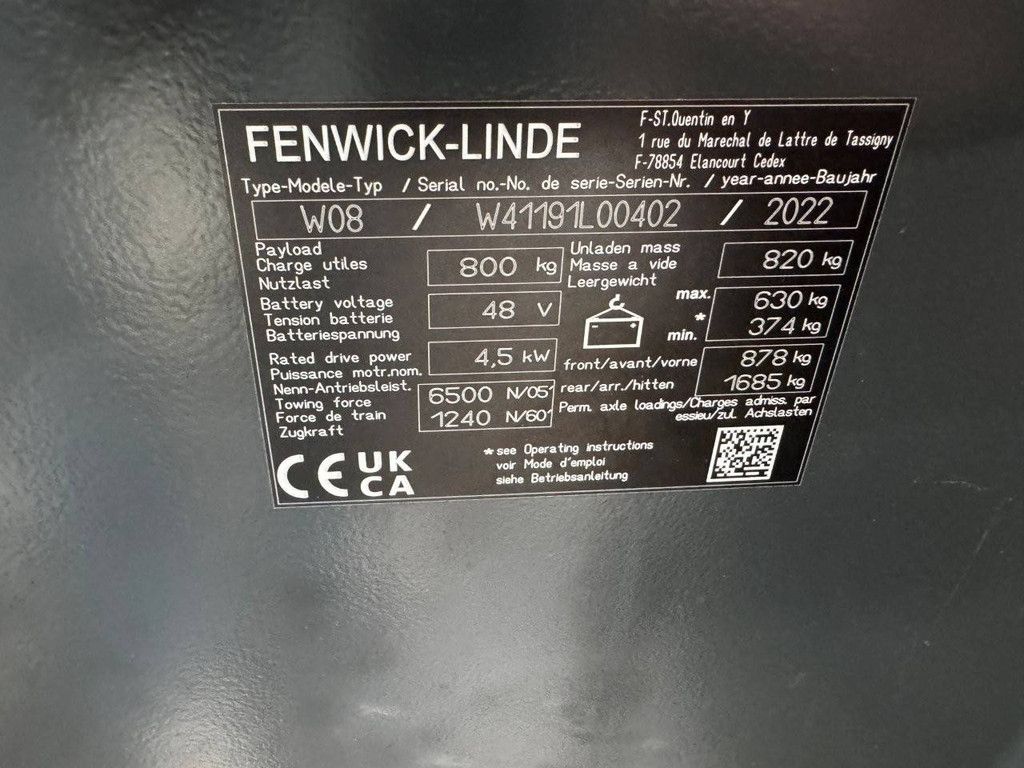Elektrischer Plattformschlepper Linde W08 Electric 7000kg 2022 Demo