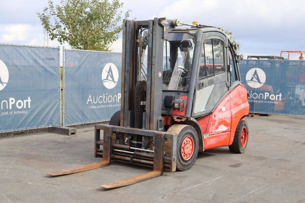 Gabelstapler Linde H50T Treibgas 5000kg 7m 2005
