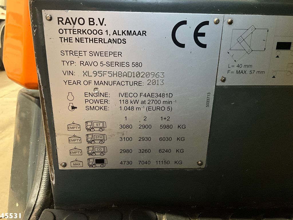 Ravo 5-Serie 580 with 3-rd brush