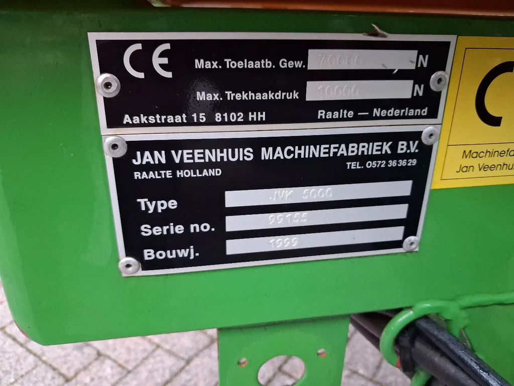 JANVEENHUIS JVK 5000 Kipper/bakkenwagen