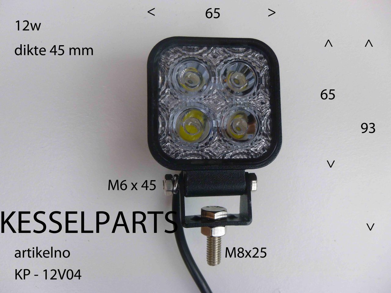 WERKLAMP DIVERSE MODELLEN 12/24V 15 TOT 48w