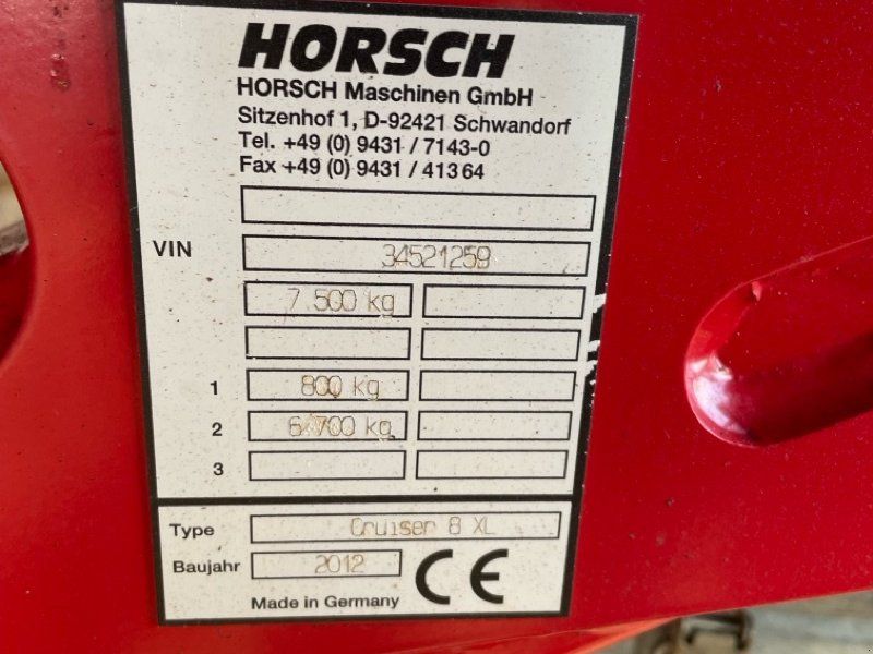 Horsch Cruiser 8 XL