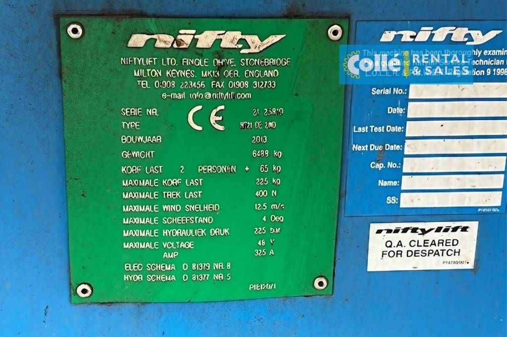 Niftylift HR 21 D E | 2013