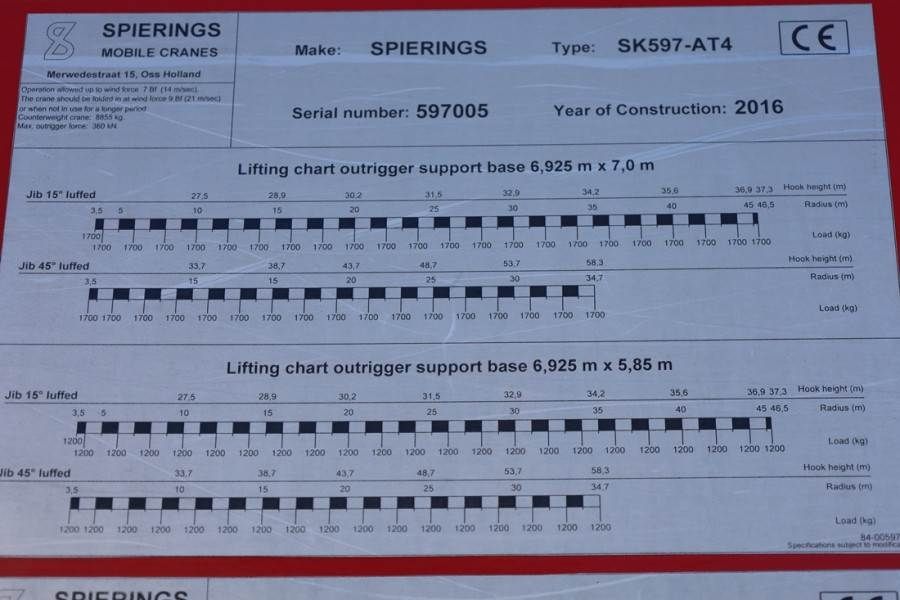 Spierings SK597-AT4 Valid inspection, Dutch Registration, 8x