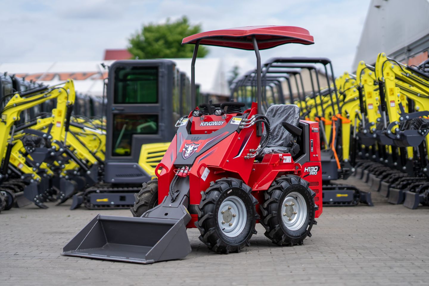 Wiellader mini-shovel Kingway H130 PRO 3 jaar garantie