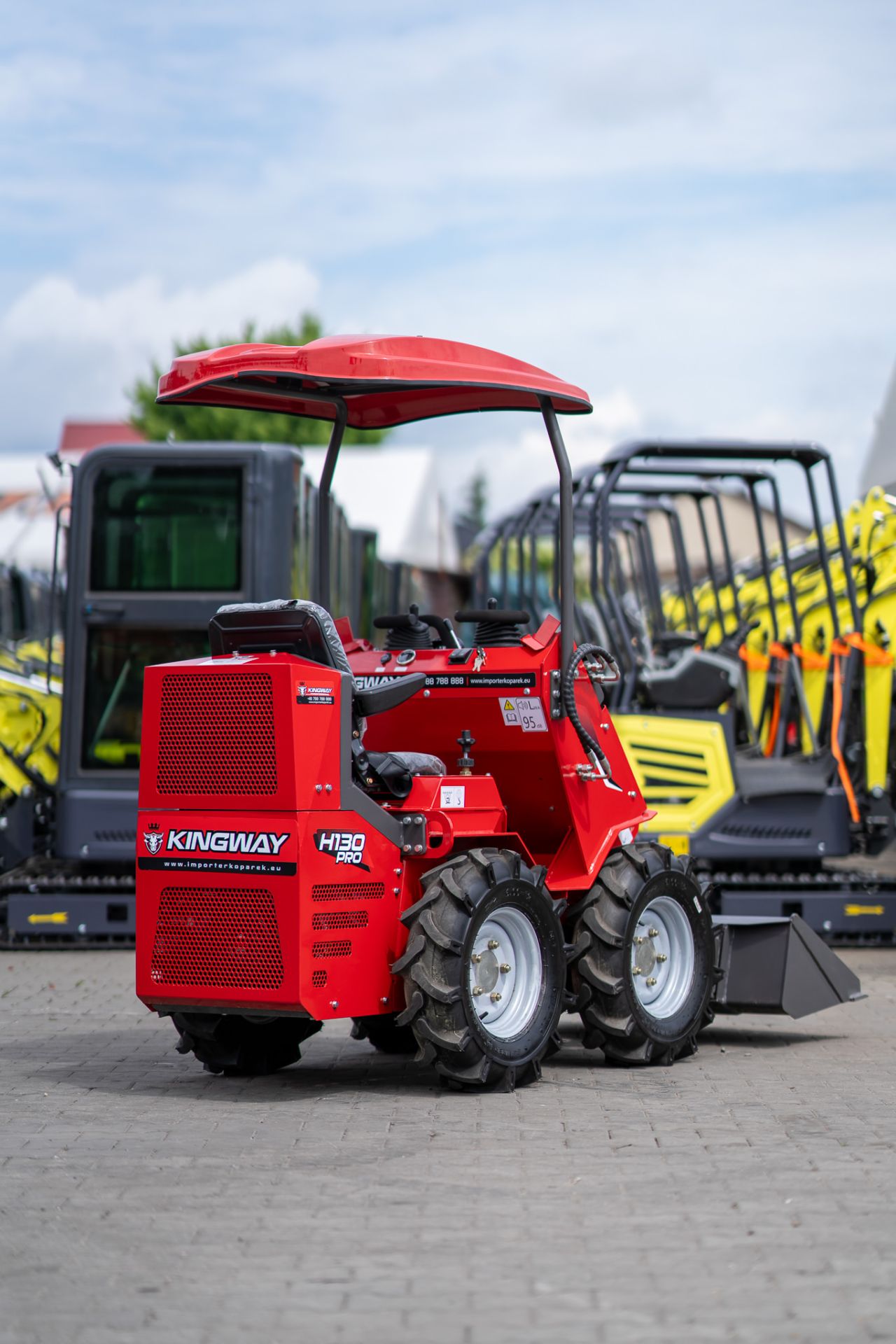 Wiellader mini-shovel Kingway H130 PRO 3 jaar garantie