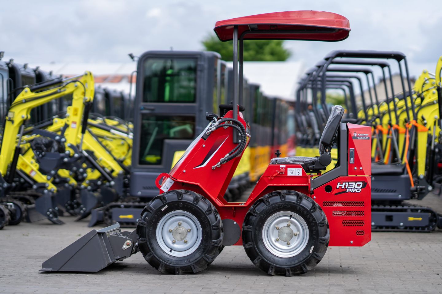 Wiellader mini-shovel Kingway H130 PRO 3 jaar garantie