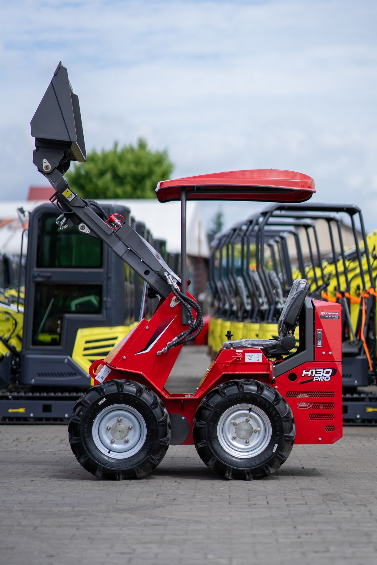 Wiellader mini-shovel Kingway H130 PRO 3 jaar garantie