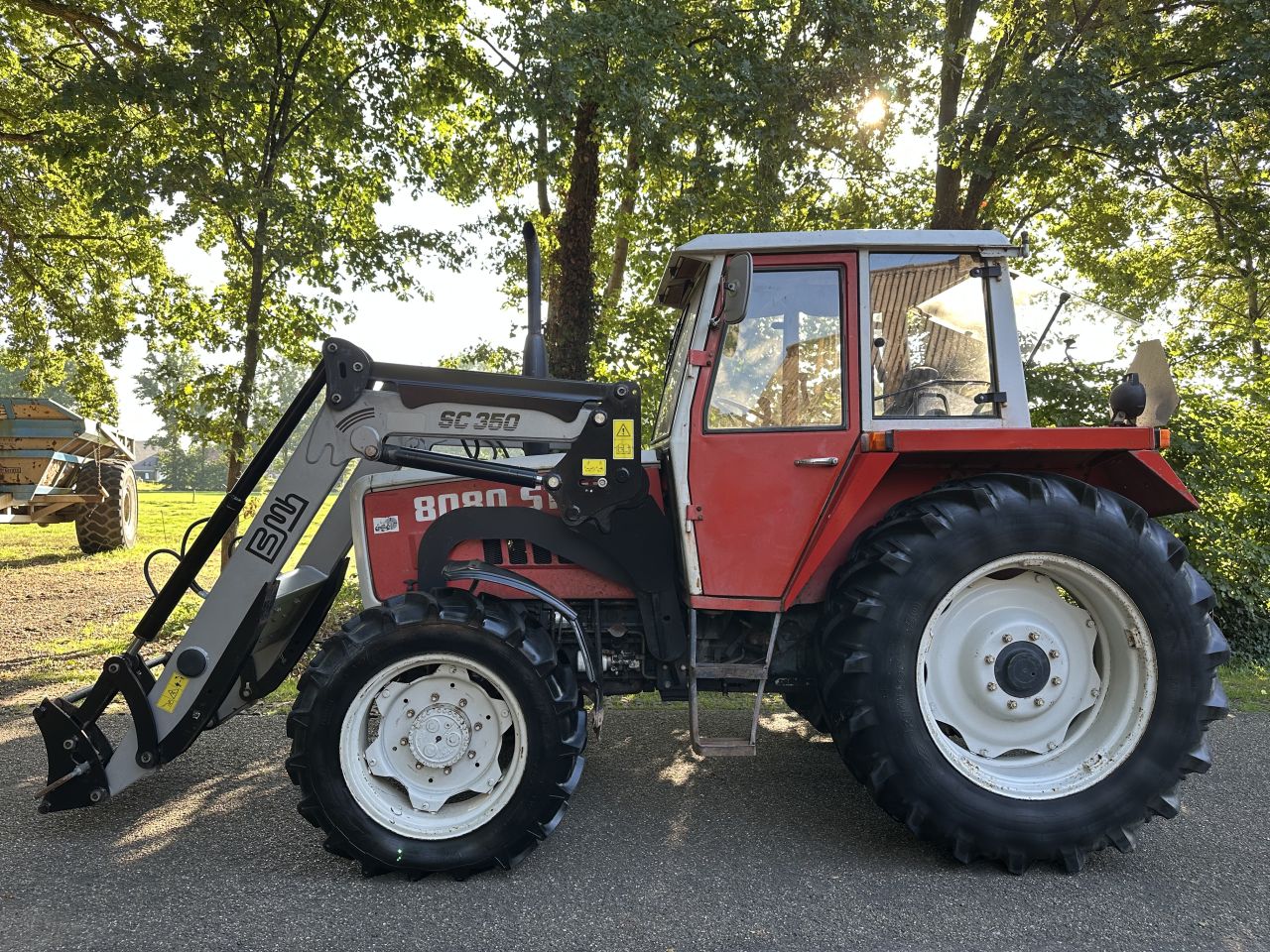 Steyr 8080 Turbo met als nieuwe Frontlader
