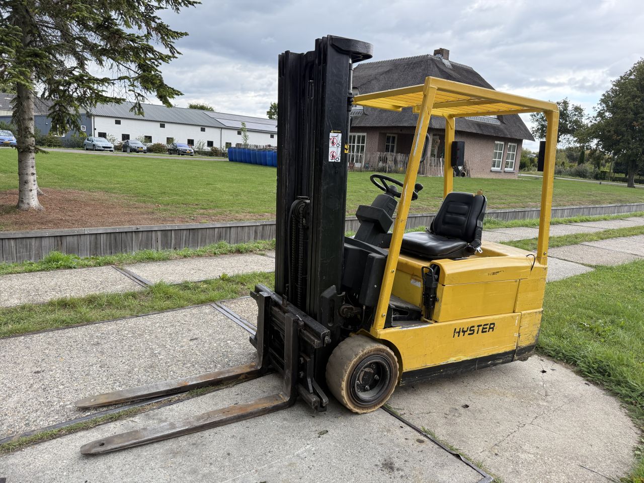 Hyster 2000KG elektrisch 3-delig Freelift Sideshift 48V