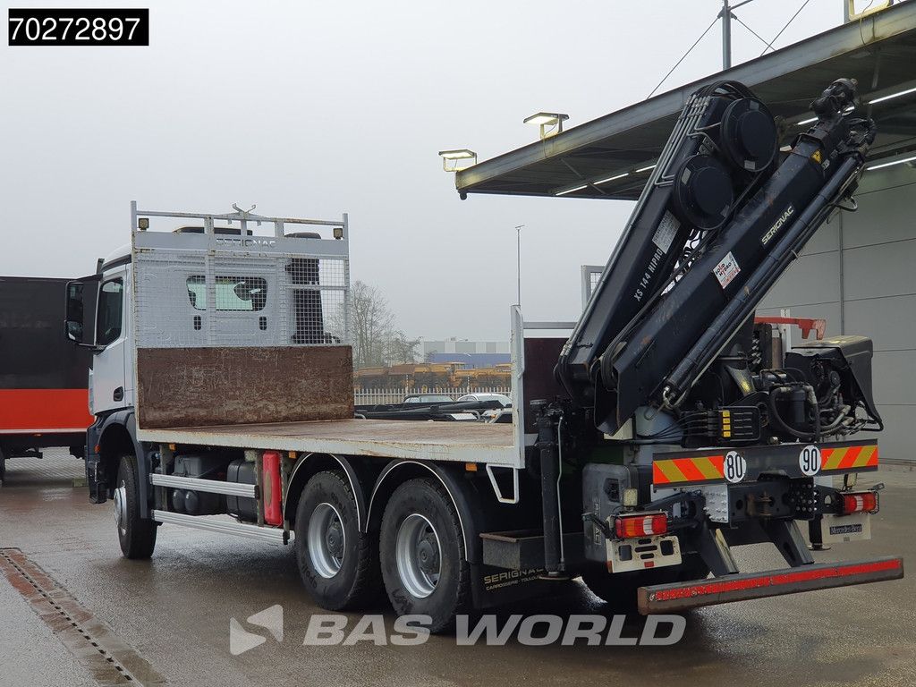 Mercedes Arocs 2636 6X4 Hiab 144 E-3 Hipro Kran Crane Remote Full Steel Euro 6