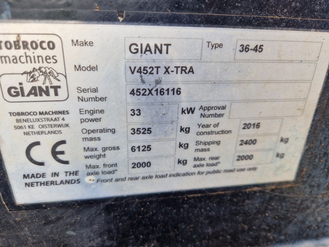 Giant 452 X-TRA met weinig uur !