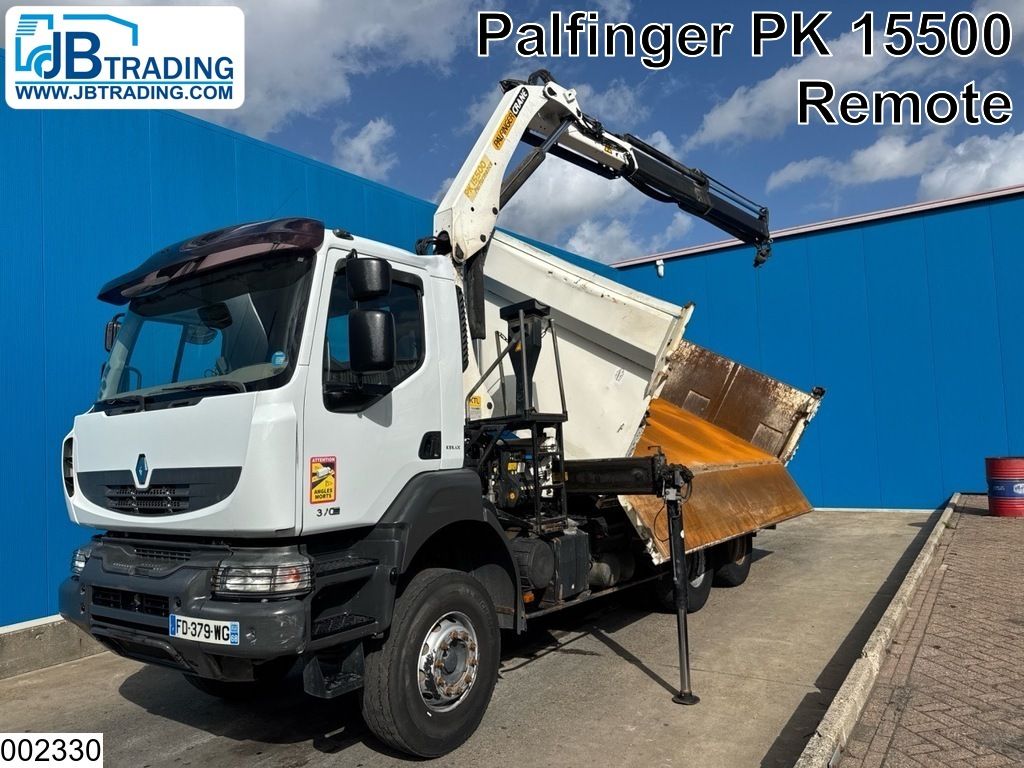 Renault Kerax 370 Dxi 6x4, EURO 5, Palfinger, Steel suspension