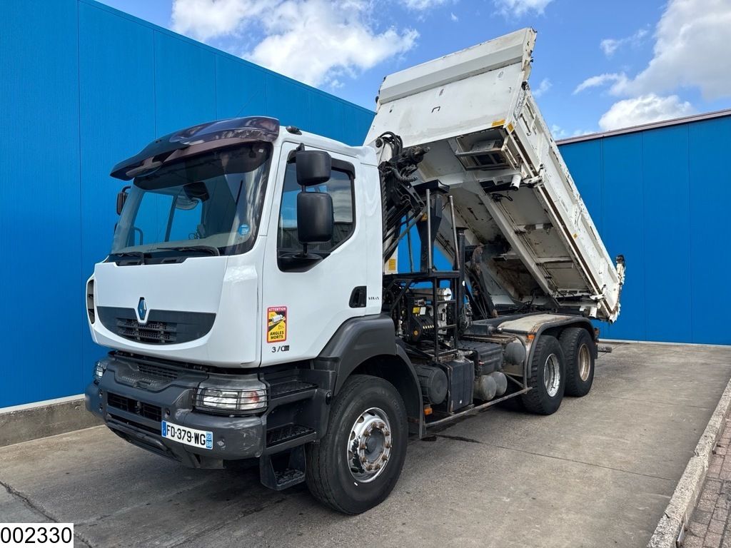 Renault Kerax 370 Dxi 6x4, EURO 5, Palfinger, Steel suspension