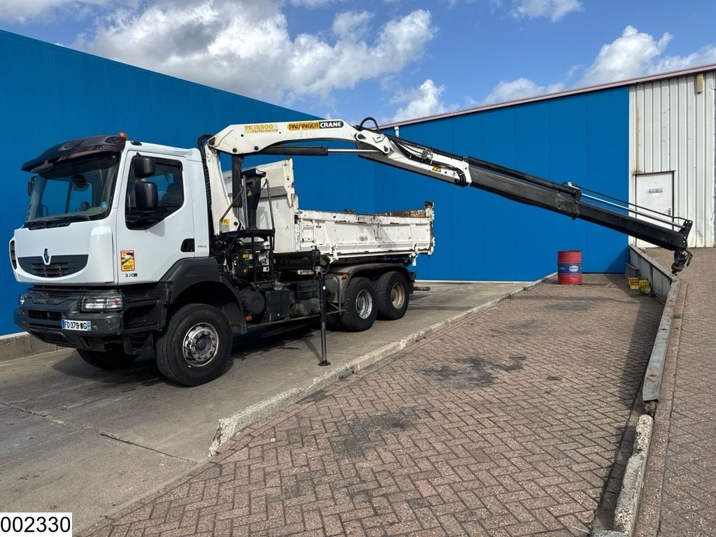 Renault Kerax 370 Dxi 6x4, EURO 5, Palfinger, Steel suspension