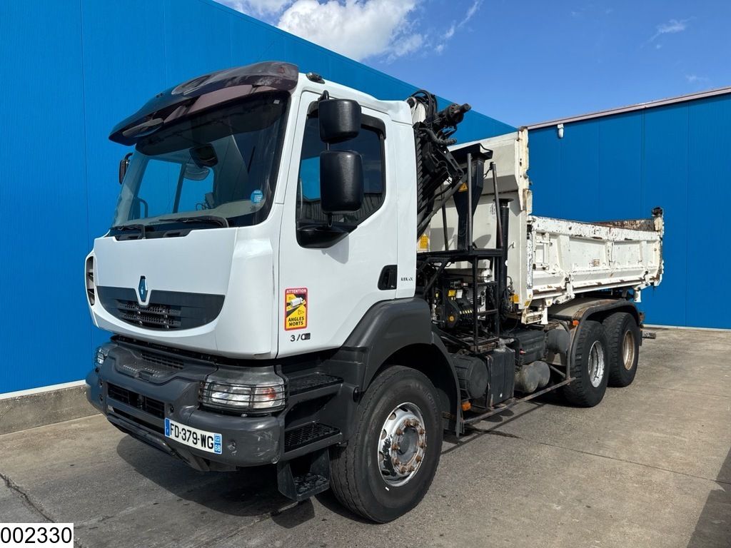 Renault Kerax 370 Dxi 6x4, EURO 5, Palfinger, Steel suspension