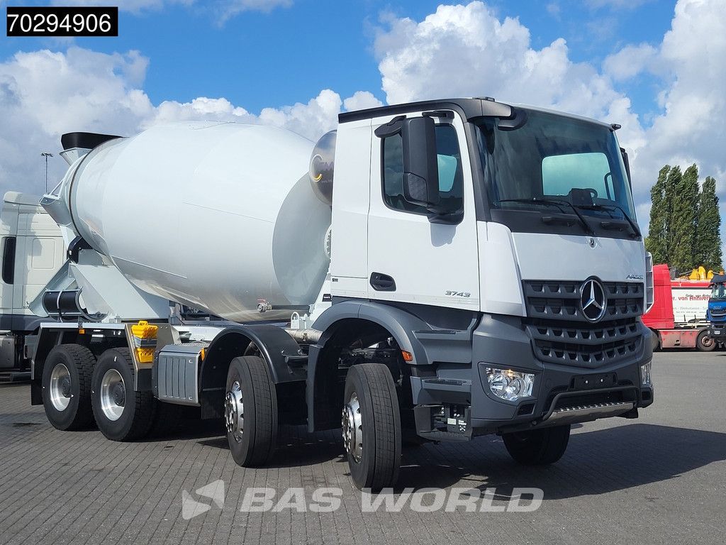 Mercedes Arocs 3743 8X4 New! 10m3 FML Mixer Steelsuspension Big-Axle Automatic Euro 6