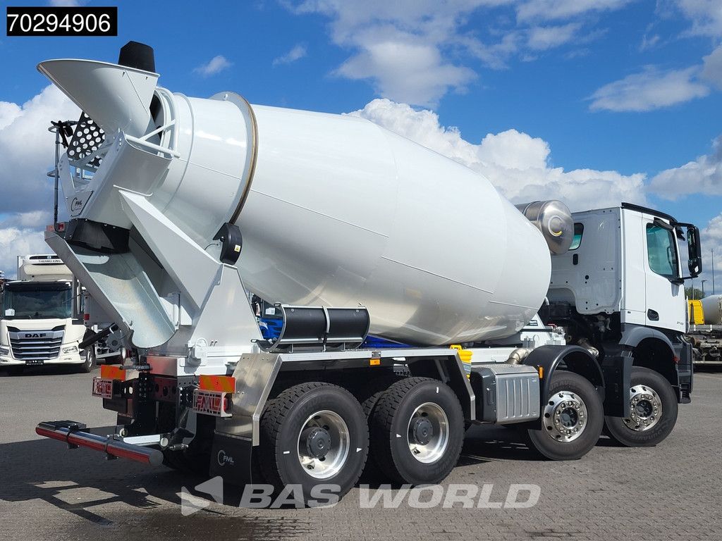 Mercedes Arocs 3743 8X4 New! 10m3 FML Mixer Steelsuspension Big-Axle Automatic Euro 6
