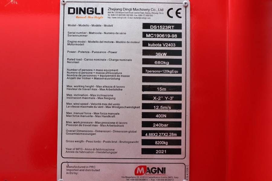 Magni DS1523RT New And Available Directly From Stock, Di