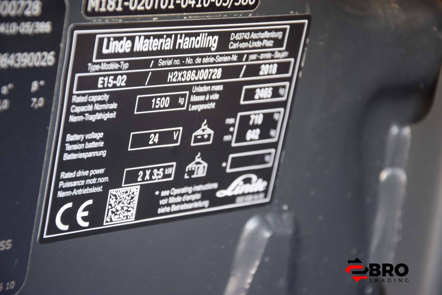 2018 Linde E15-02 EVO Triplex 3740 uur!