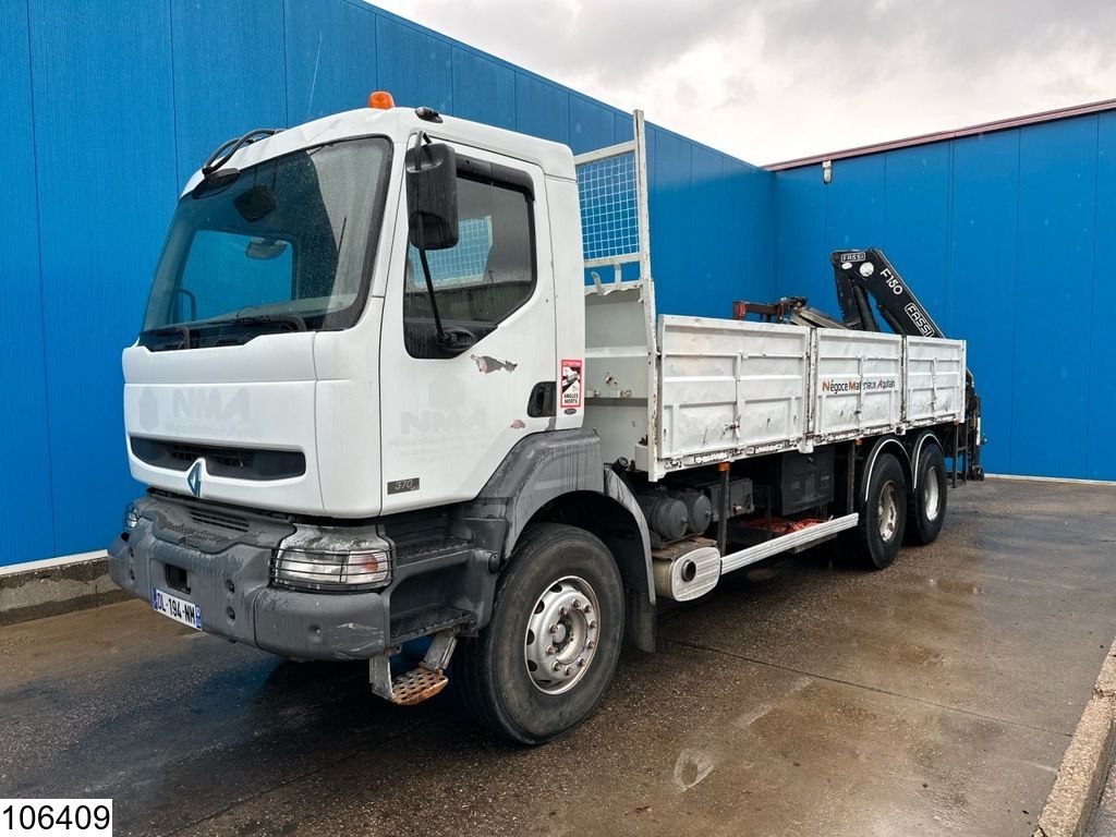 Renault Kerax 370 6x4, Manual, Fassi, Remote, Steelsuspension