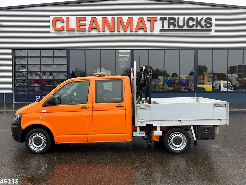 Volkswagen Transporter 2.0 TDI DC Hiab 1,3 Tonmeter laadkraan Just 194.250 km!