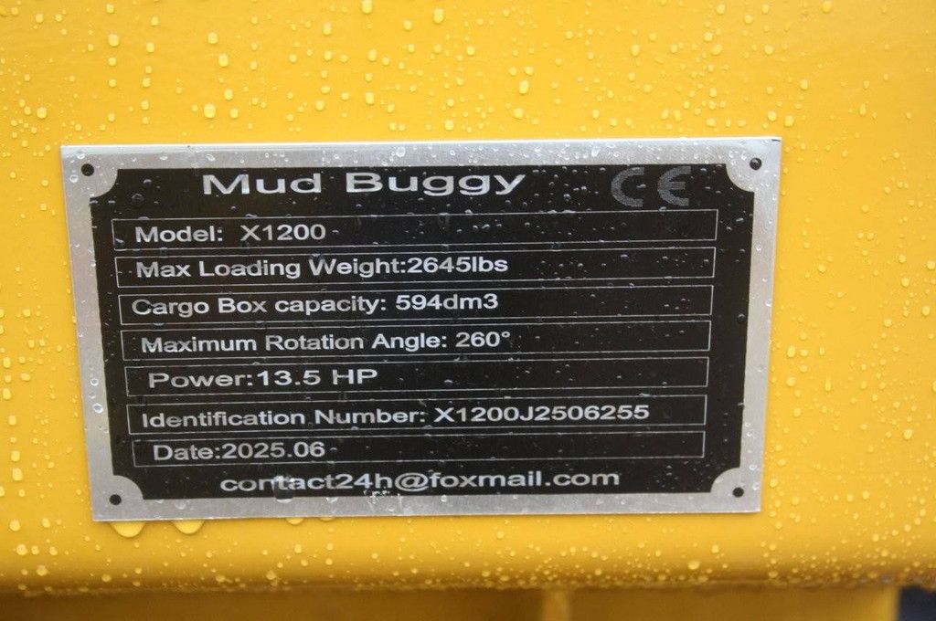 Minidumper Mud Buggy X1200 Petrol 13.5hp 2025 New