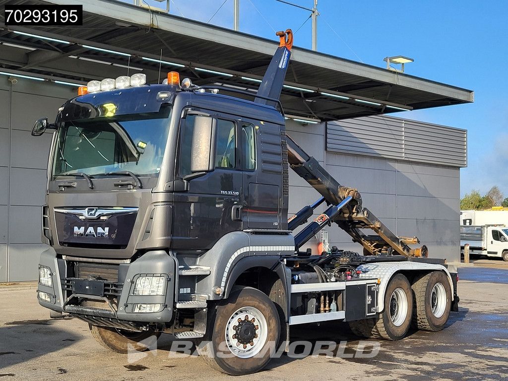MAN TGS TGS 33.510 6X6 20t AJK hooklift with 5th wheel Wechselsystem Retarder Automatic Euro 6