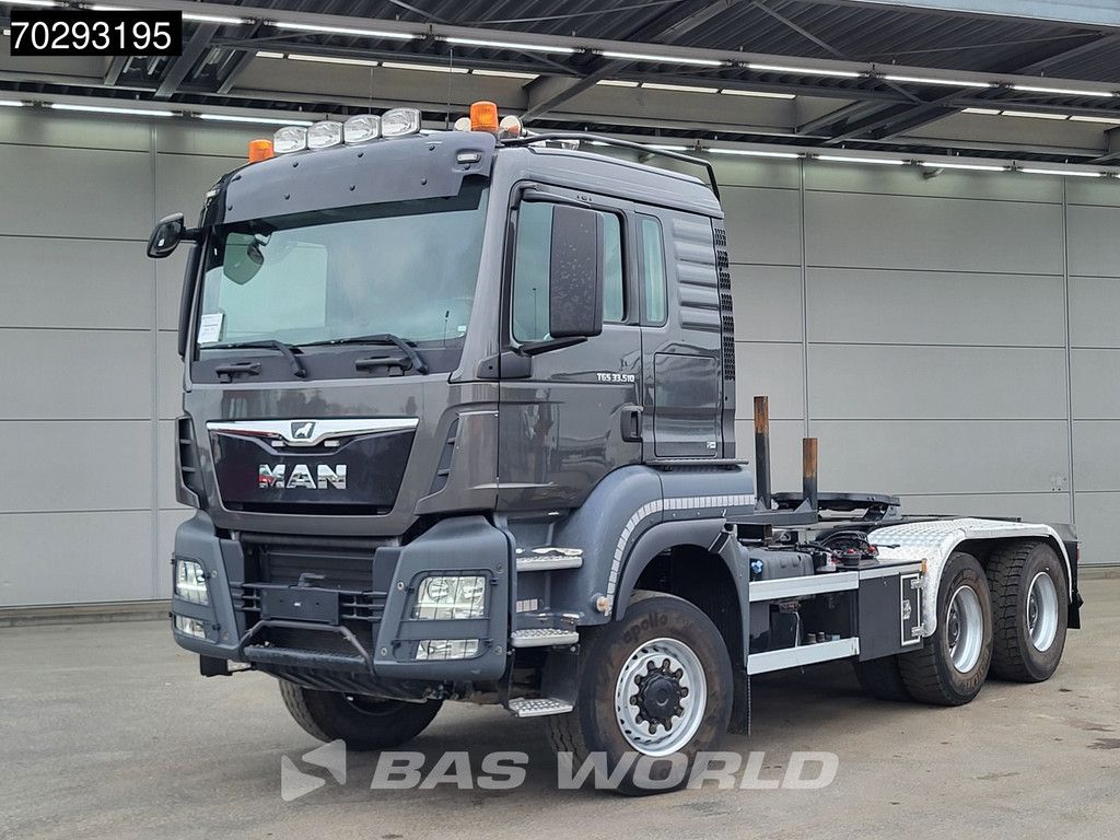 MAN TGS TGS 33.510 6X6 20t AJK hooklift with 5th wheel Wechselsystem Retarder Automatic Euro 6