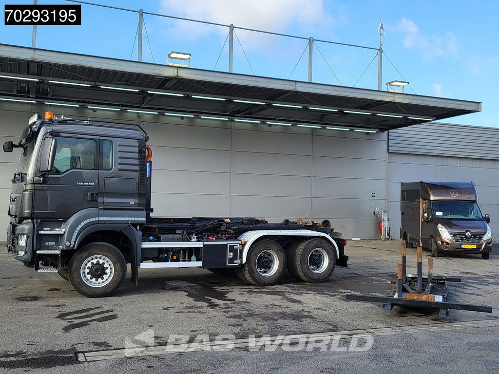 MAN TGS TGS 33.510 6X6 20t AJK hooklift with 5th wheel Wechselsystem Retarder Automatic Euro 6