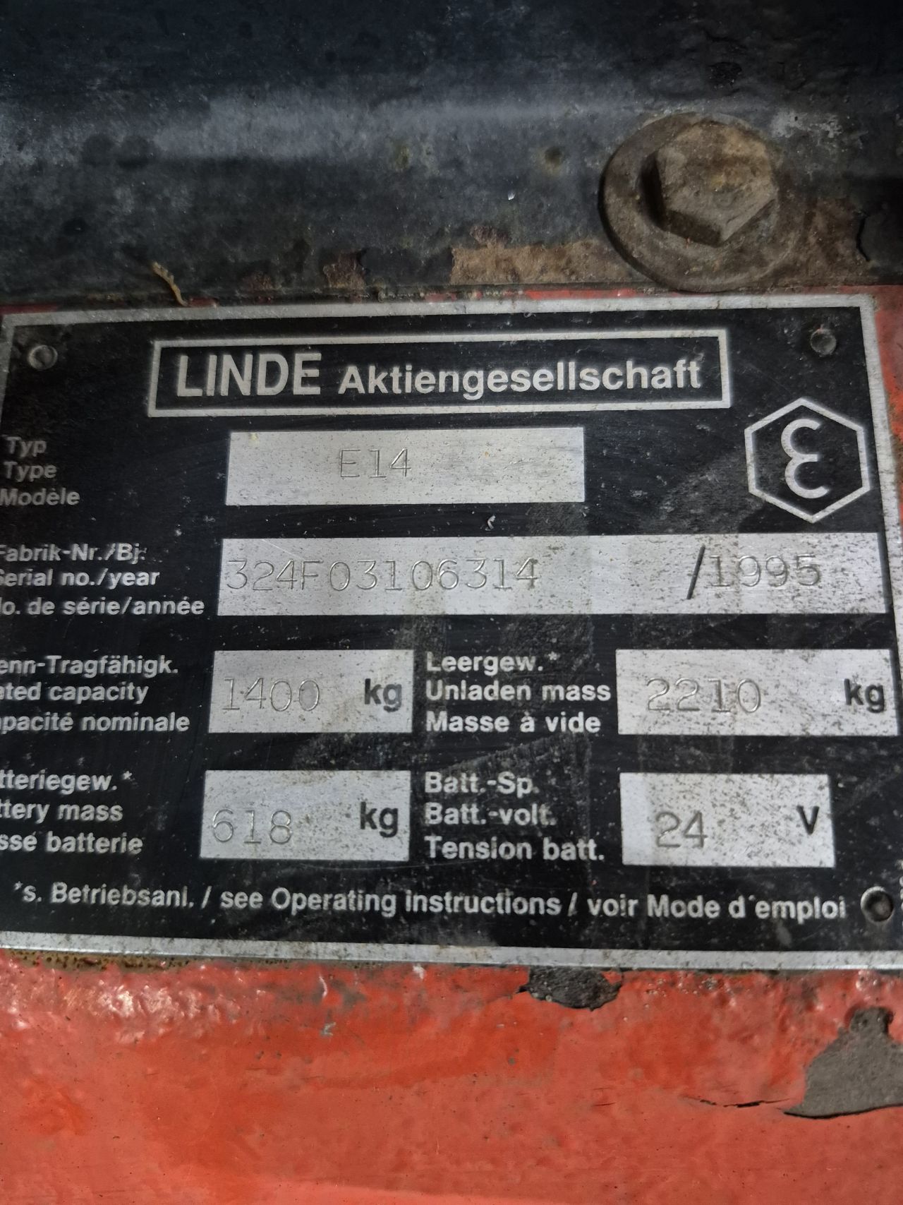 Linde E14 duplo freelift 2.970 mm accu c5 getest 73%