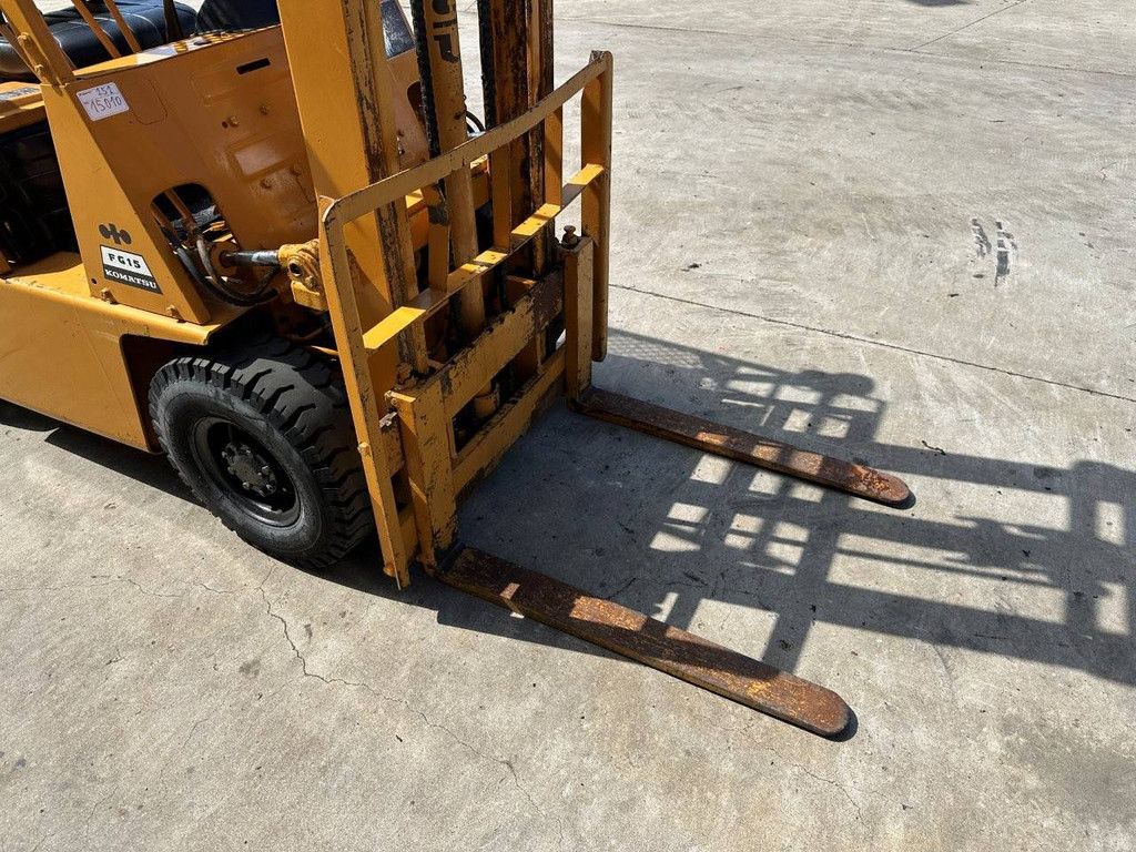 Forklift Komatsu FG15-12 Petrol 1500kg 3.3m 1984