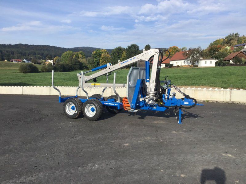 Scandic ST-6 Rückewagen 7,4t 5,9m Kran 600kg Hubkraft l Hydr.Brems