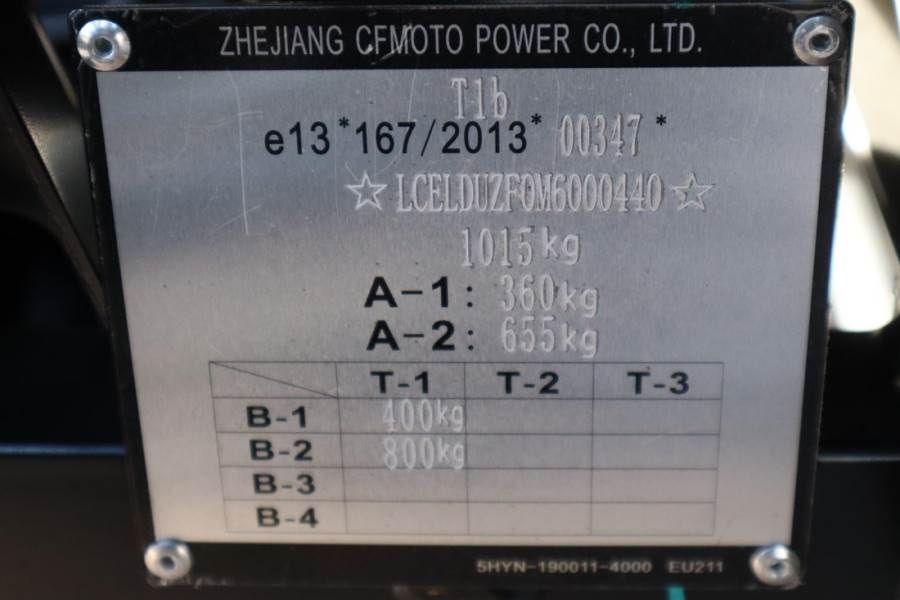 CFMoto UFORCE600 Valid Inspection, *Guarantee! Dutch Regi