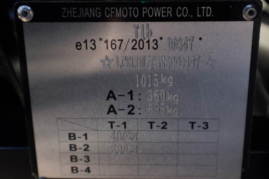 CFMoto UFORCE600 Valid Inspection, *Guarantee! Dutch Regi