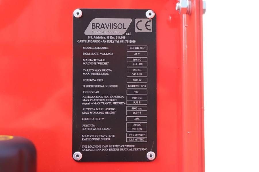 Bravi LUI HD WD Leonardo New, Electric, 4.90m Working He