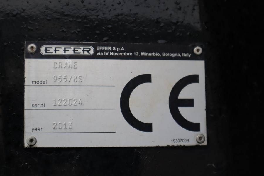 Effer 955/8S Volvo 540 Euro 6, Valid Inspection, 8x2x4 D