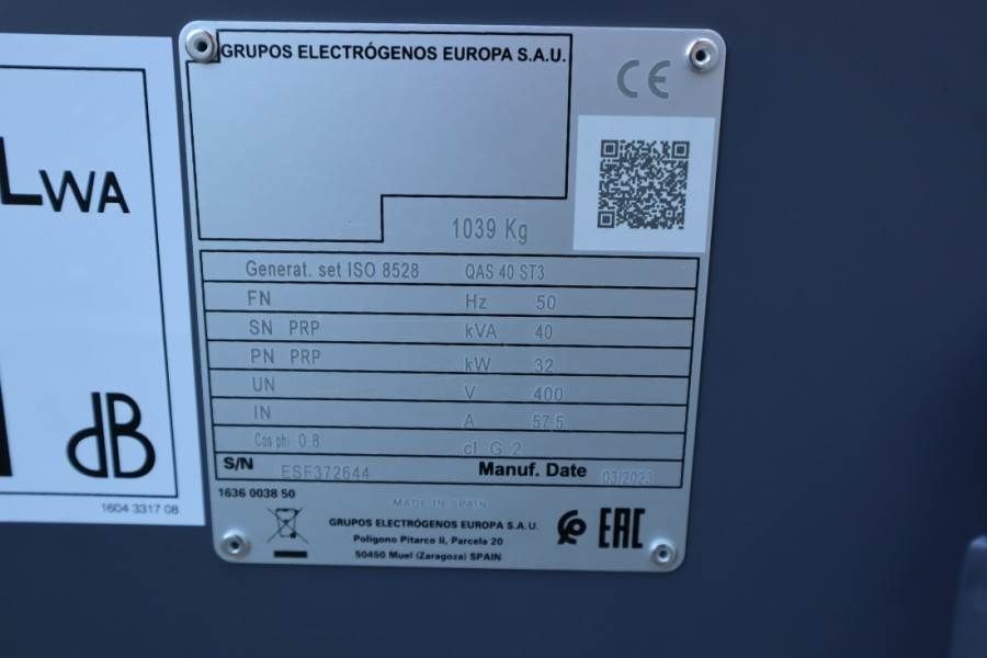 Atlas Copco QAS 40 ST3 Valid inspection, *Guarantee! Diesel, 4