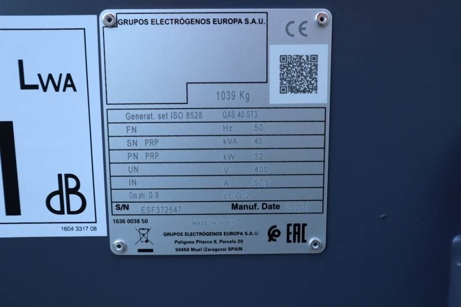 Atlas Copco QAS 40 ST3 Valid inspection, *Guarantee! Diesel, 4