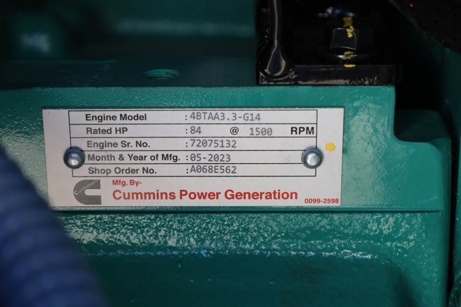 Cummins C55D5EQ Declaration of Conformity, Diesel, 55kVA,